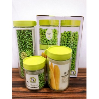 Set Lọ thủy tinh đựng gia vị thủy tinh nắp xoáy