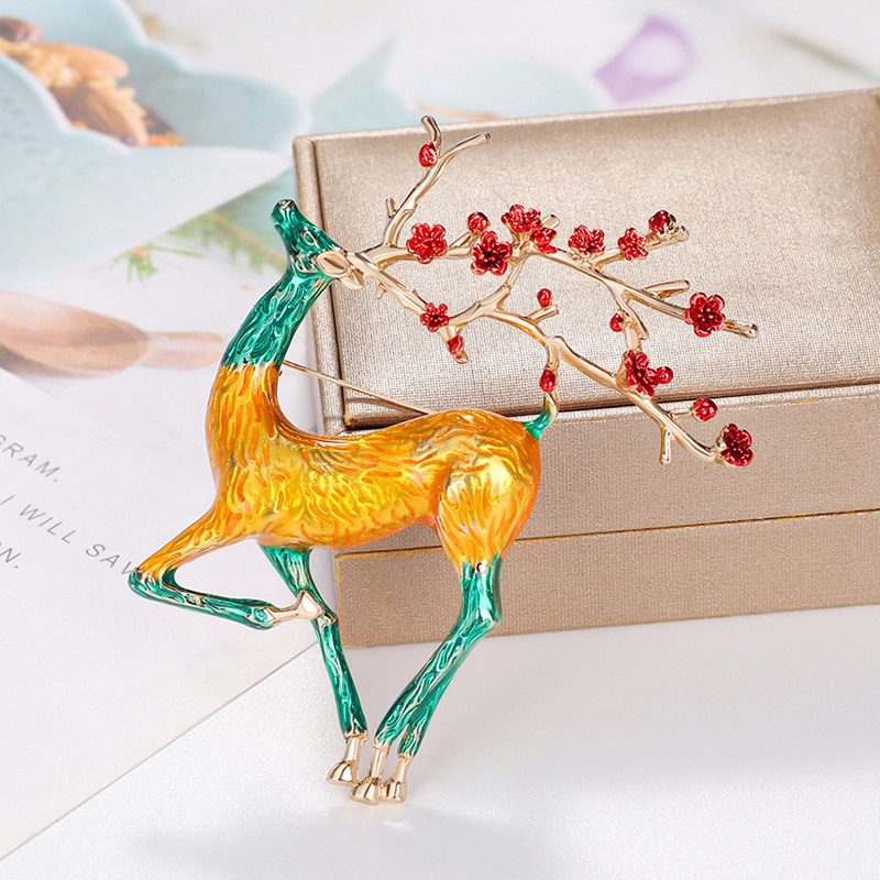 Ghim Cài Áo Hình Hươu Màu Sắc Thời Trang Cá Tính Dễ Thương