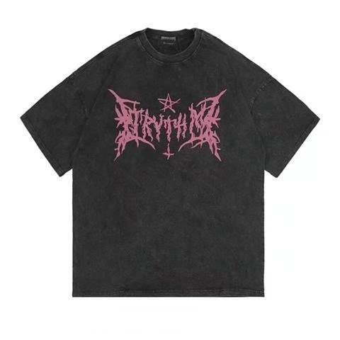 Áo Thun Cotton Tay Ngắn Cổ Tròn Dáng Rộng In Họa Tiết Phong Cách Hàn Quốc Thời Trang Cho Nam