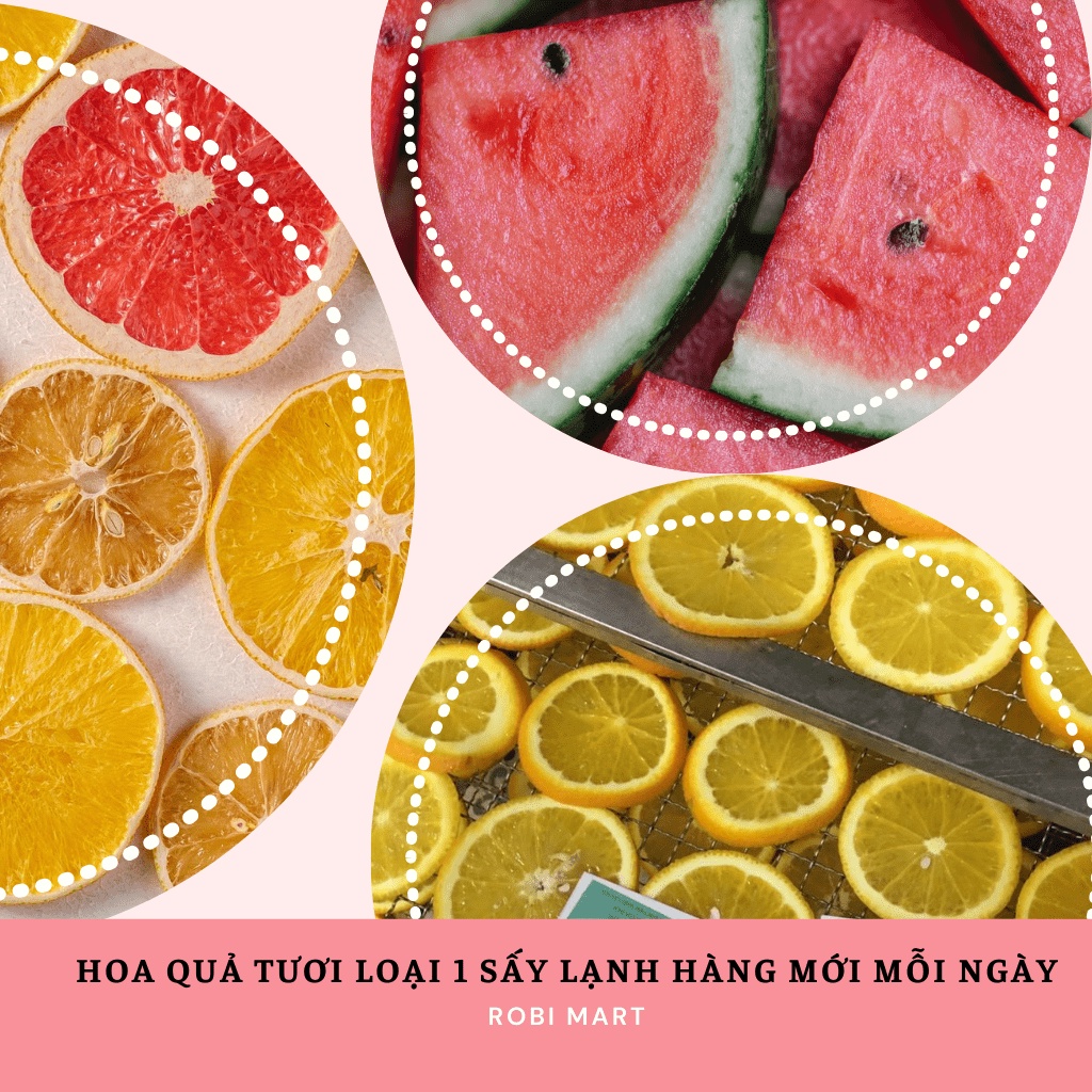 Trà giảm cân Detox hoa quả sấy lạnh Robimart eo thon, dáng đẹp, thanh lọc cơ thể