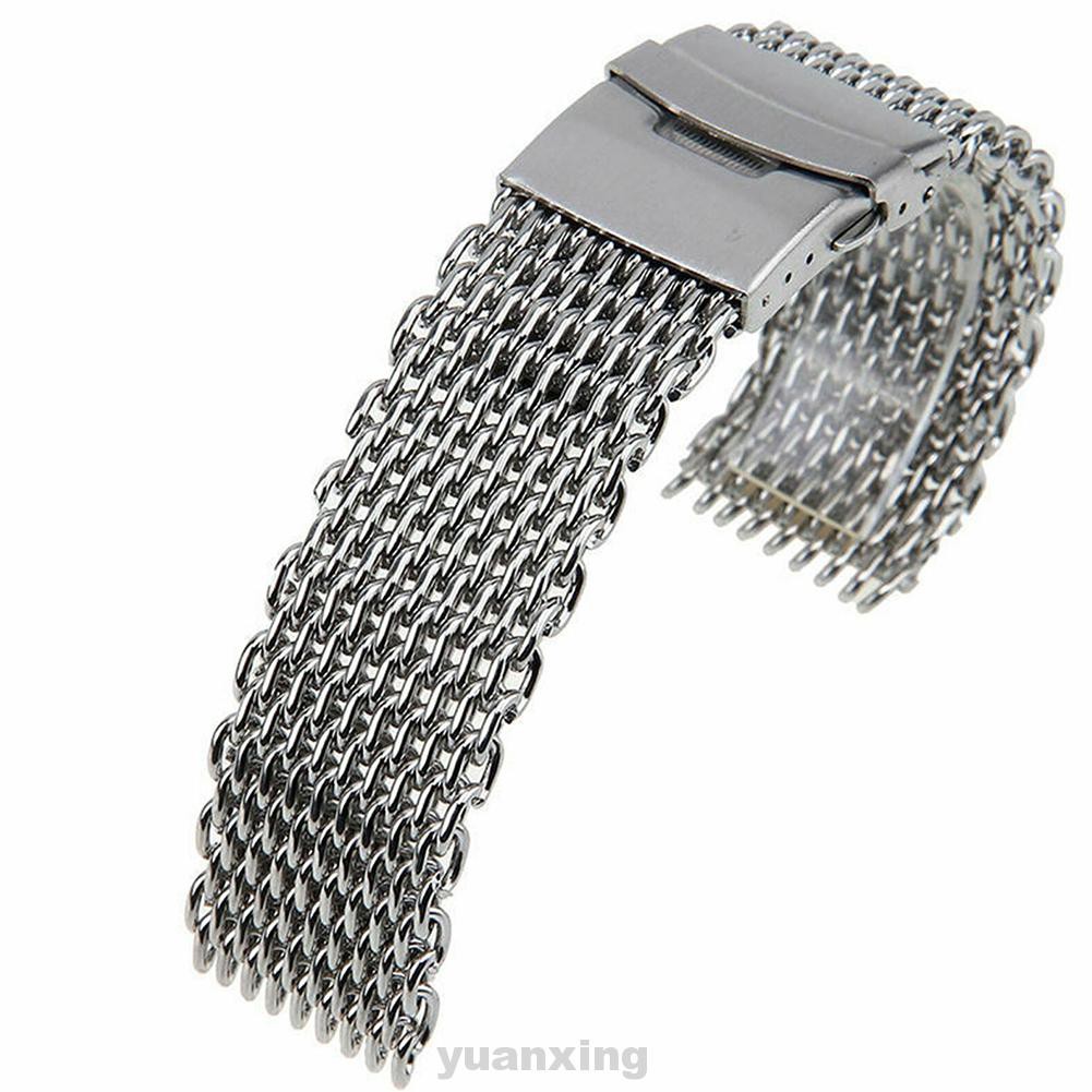 Adjustable Milanese Replacement Stainless Steel Wear Resistant Mesh Fashion Watch Strap