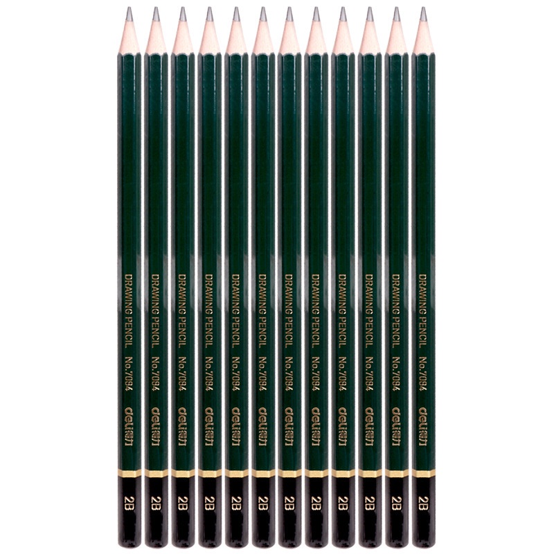 Hộp 12 bút chì Deli 2B, HB