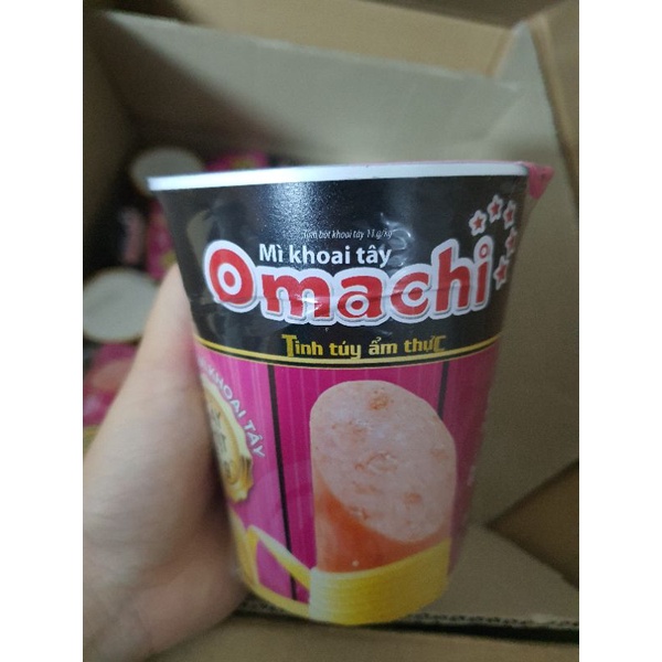 mì ly omachi có cây thịt