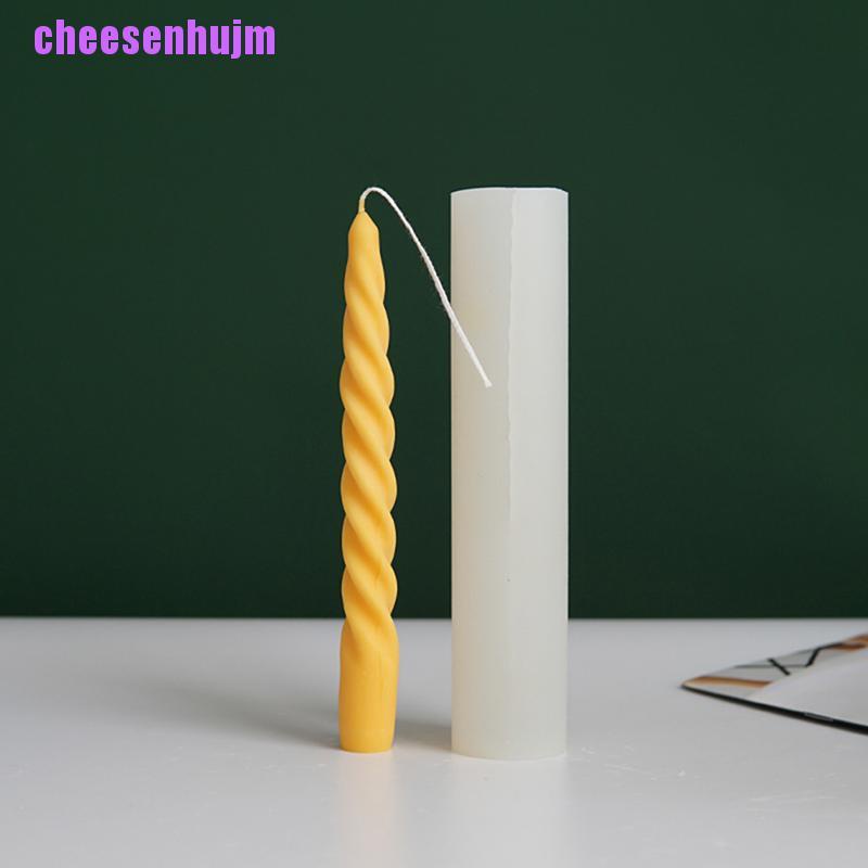Khuôn Silicone Tạo Hình Xoắn 3D Làm Nến DIY