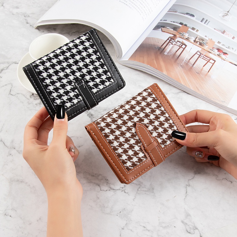 Ví Nữ Ngắn Siêu Mỏng Gấp Gọn Sức Chứa Lớn Giá Đỡ