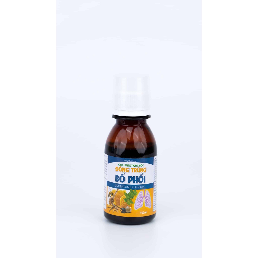 ĐÔNG TRÙNG BỔ PHỔI SIRO : Giảm ho + long đờm + chảy nước mũi do viêm họng + cảm lạnh