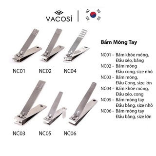 Bấm Móng Tay Không Gỉ Vacosi Nail Clipper