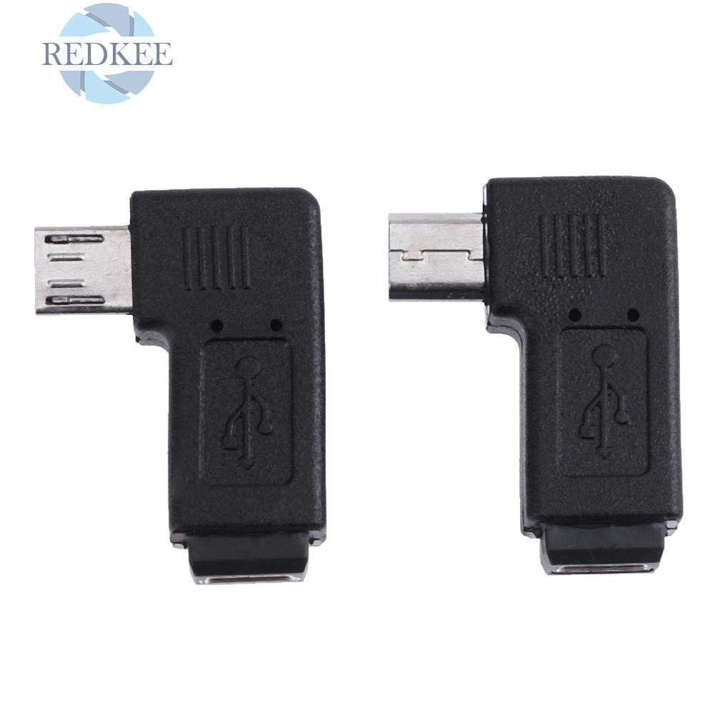 Set 2 Đầu Chuyển Đổi Usb Mini 90 Độ Sang Micro Usb Chuyên Dụng | BigBuy360 - bigbuy360.vn