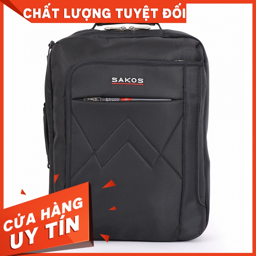 "HOT SALE" Cặp đa năng SAKOS FLASH 13 (Đen xám)