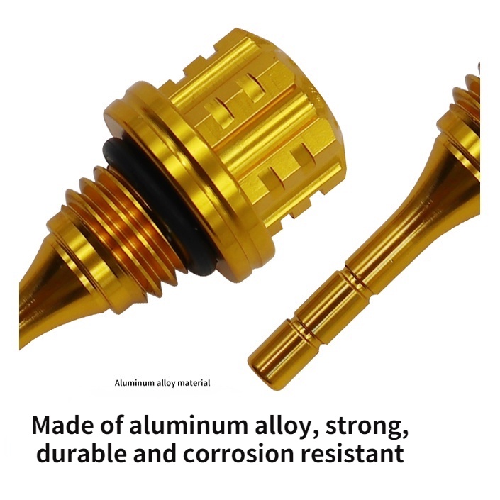 Que thăm dầu chất liệu hợp kim nhôm cnc hình lục giác phù hợp cho xe mô tô GY6 Jinzhan BWS Guangyang 125CC