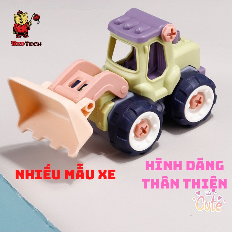 Đồ chơi lắp ráp xe ô tô công trường RedTech.