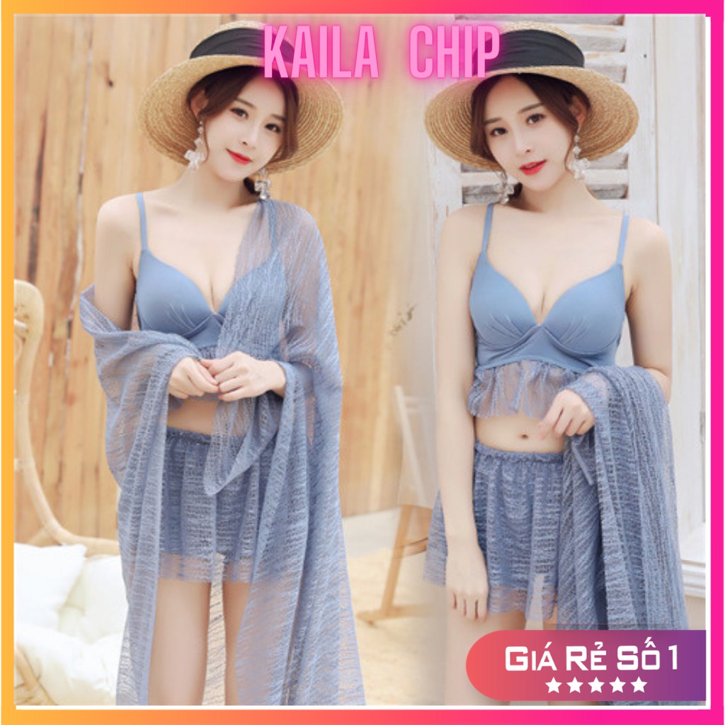 Bộ đồ bơi nữ ,Bikini nữ 3 mảnh kết hợp áo choàng mỏng  sexy sang chảnh Kaila Chip mã  BK03 | BigBuy360 - bigbuy360.vn