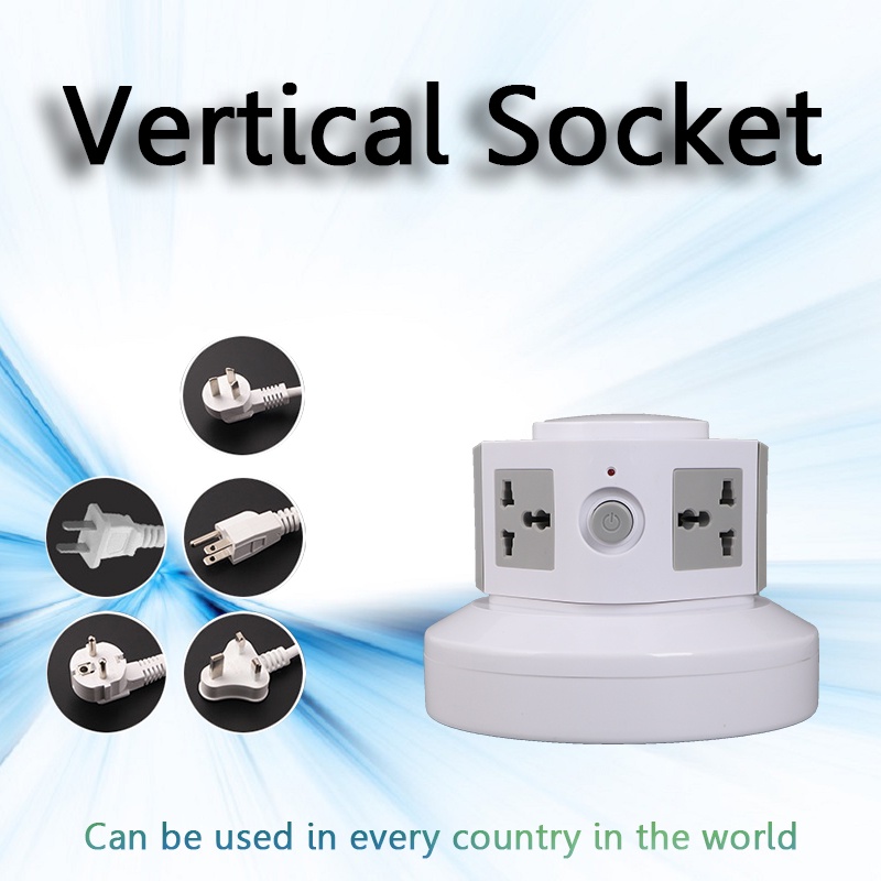 Ổ Cắm Điện USB 1 Tầng Hình Tháp Đa Năng Có Thể Thu Gọn Thông Dụng