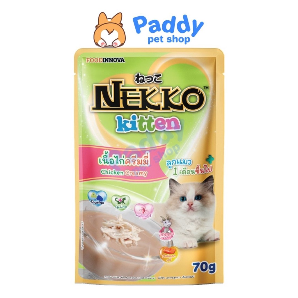 Pate Nekko Kitten 4 Vị Gói 70G Hàng Nội Địa Thái,Pate cho mèo con - Nàng Meow