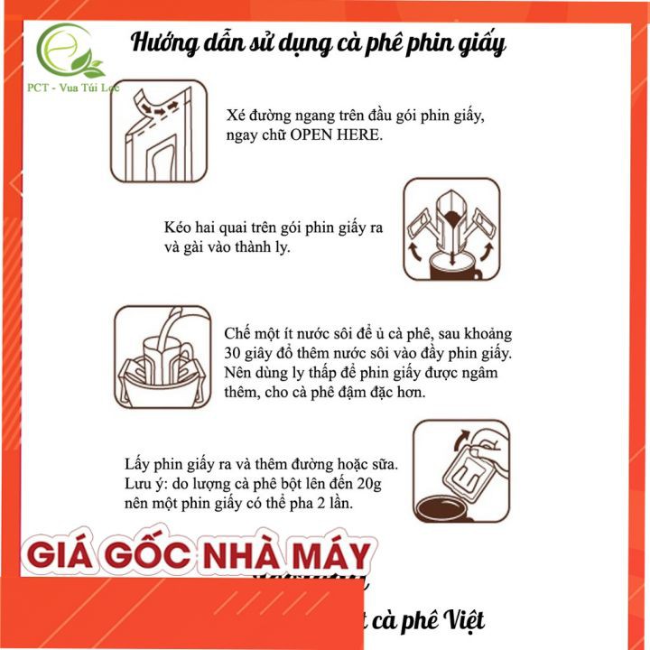 Phin pha cà phê, tiện dụng, chiết xuất nhanh, túi lọc cà phê - VUA BAO BÌ