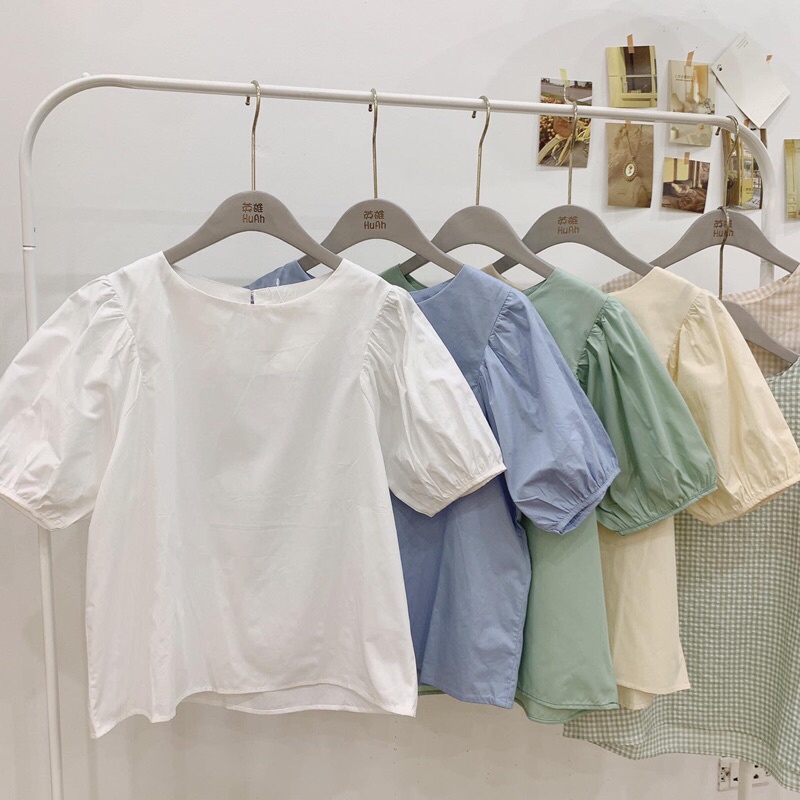 áo điệu trơn bo tay 6123