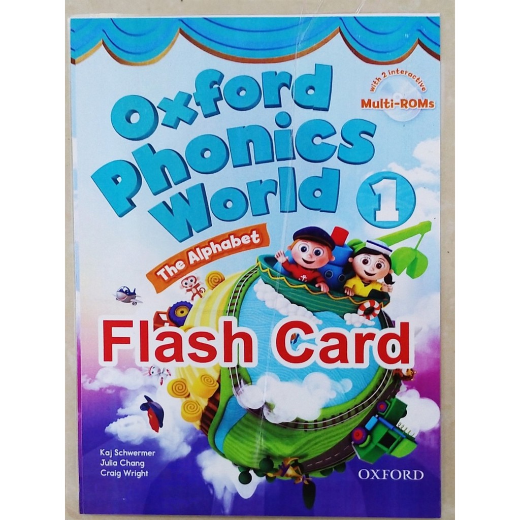 [LIFEMALL9915 - 12% đơn 99K] Flash card oxford phonic world 1 ép lactich in 2 mặt hình và chữ