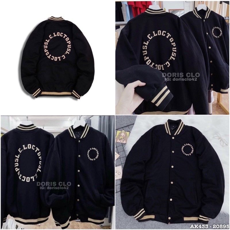 [Mã WASTMAY giảm 15% tối đa 30K đơn 150K] Áo Khoác BOMBER 433 Nỉ Bông in L.T.L Chất Dày Dặn Form Rộng UNISEX NAM NỮ OK | BigBuy360 - bigbuy360.vn