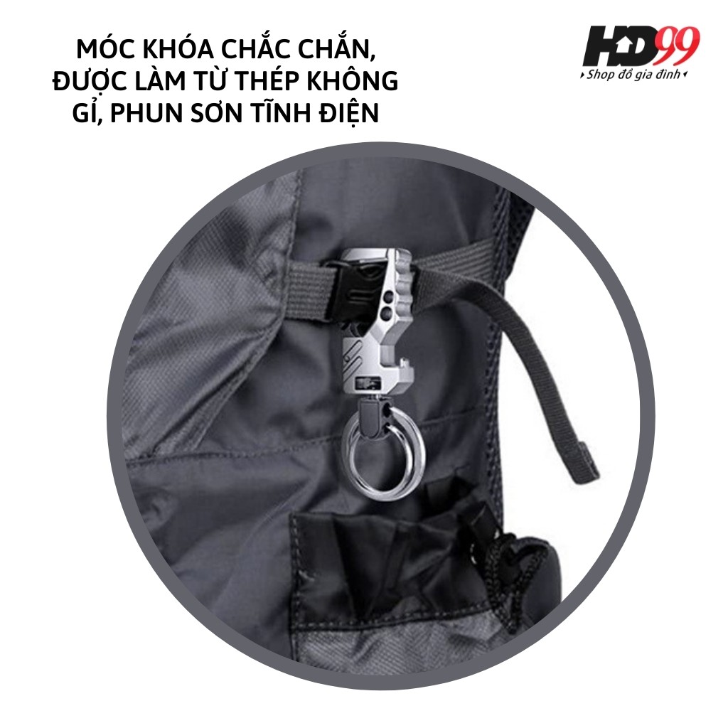 Móc Khóa Xe Máy Ô tô QLMA 3685 | Sản xuất từ Hợp Kim Cao cấp mạ Croma