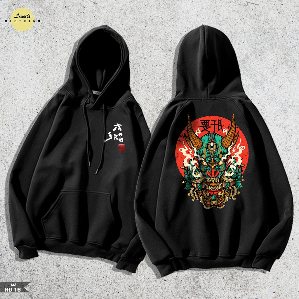 Áo HOODIE " HỌA TIẾT MẶT QUỶ" chất nỉ bông 2 lớp cao cấp chống xù mặt ngoài. (16)