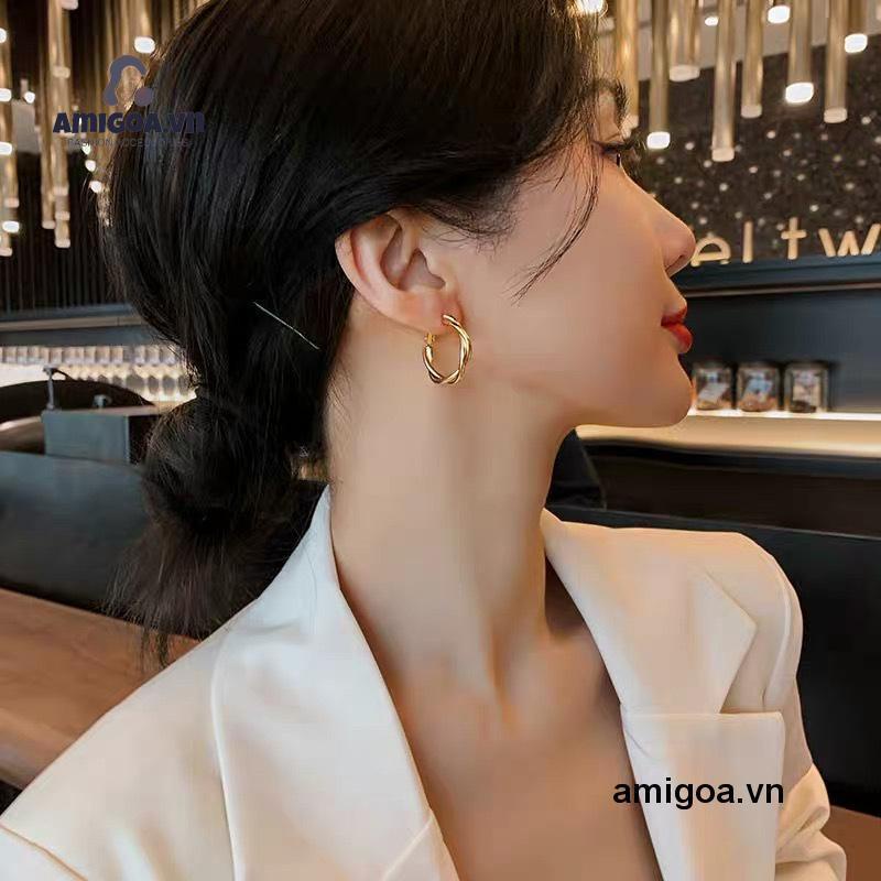 ✨✨Hoa Tai Thiết Kế Xoắn Độc Đáo Thanh Lịch Sành Điệu Cho Nữ