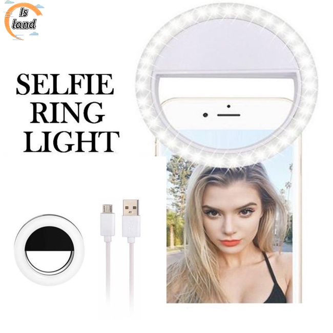 Vòng Đèn Led Selfie 36 Bóng Có Thể Sạc Lại Dùng Để Trang Điểm Quay Video