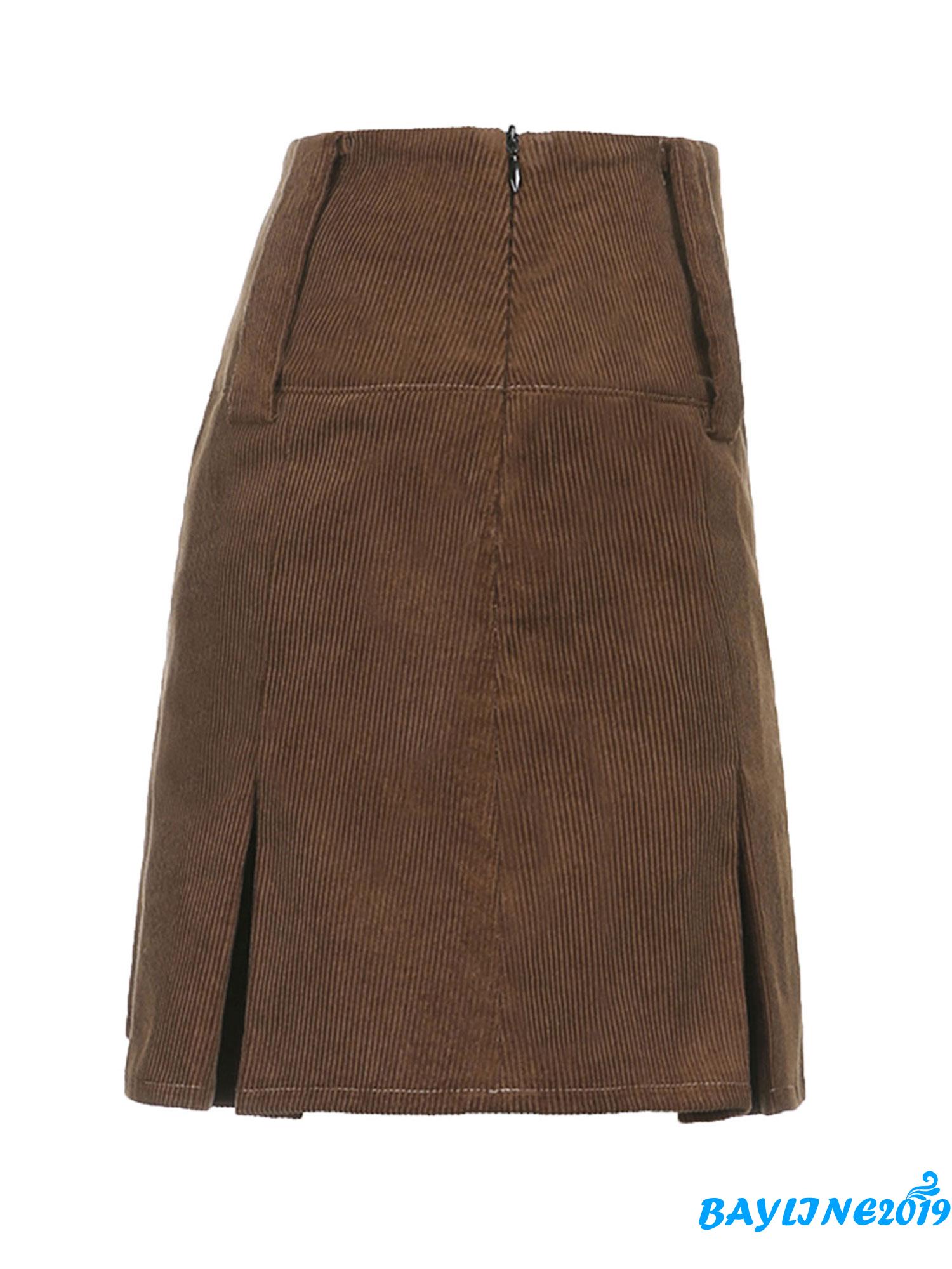 Chân Váy Lưng Cao Màu Trơn Lưng Cao Thời Trang Cho Phụ Nữ | BigBuy360 - bigbuy360.vn