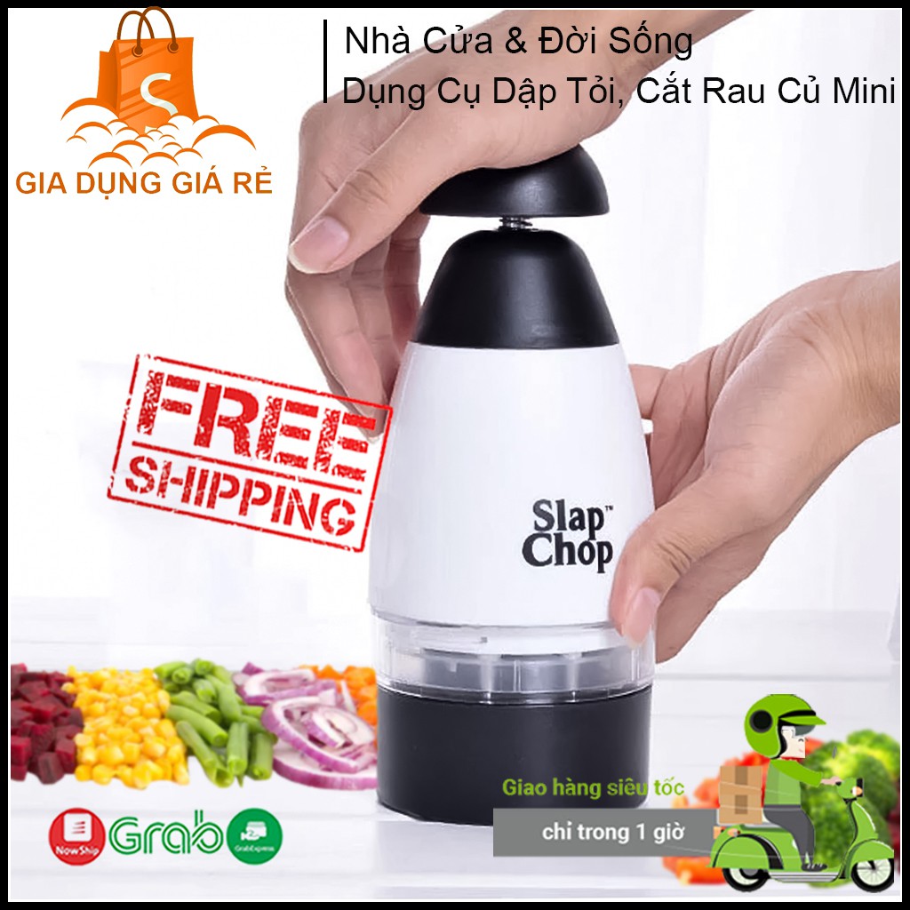 Dụng Cụ Dập Tỏi, Cắt Rau Củ Quả Bằng Tay Đa Năng Slap Chop Tiện Ích Cho Nhà Bếp