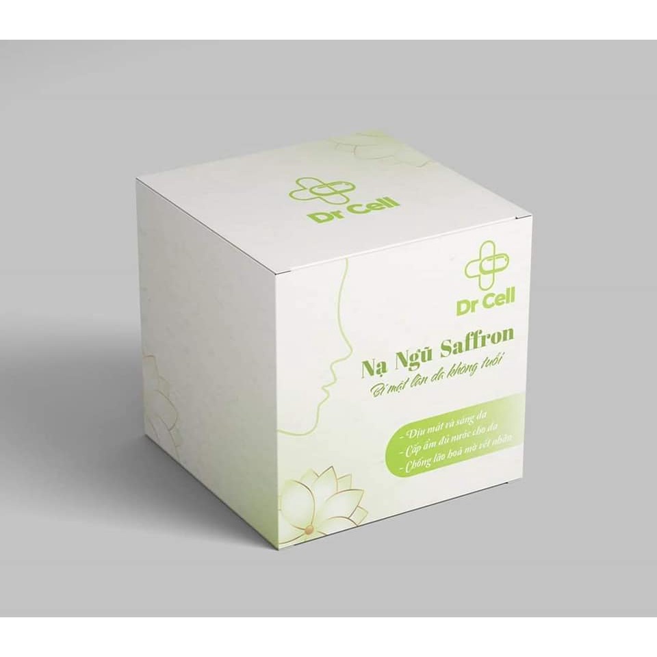 Nạ ngủ Saffron chống lão hoá, mờ nhăn, làm dịu mát và sáng da lọ 50g SAN04 Dr Cell