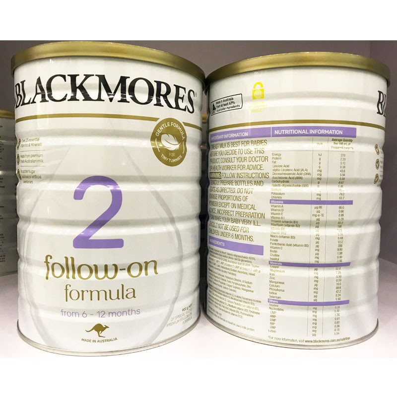 Sữa Blackmores 2 900g dành cho trẻ 6 đến 12 tháng tuổi