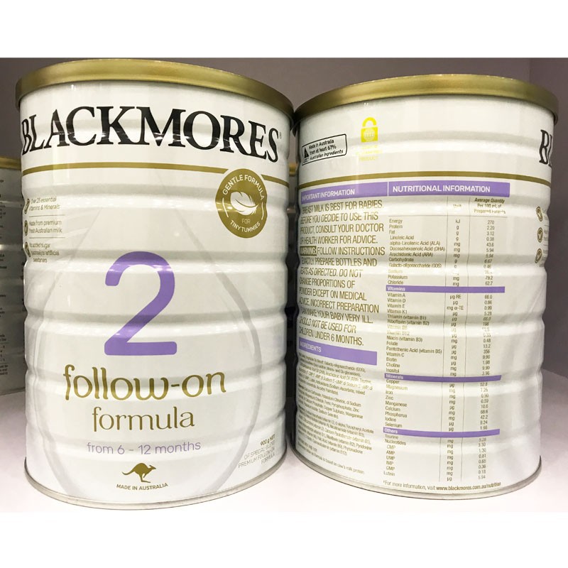 Sữa Blackmores 2 900g dành cho trẻ 6 đến 12 tháng tuổi