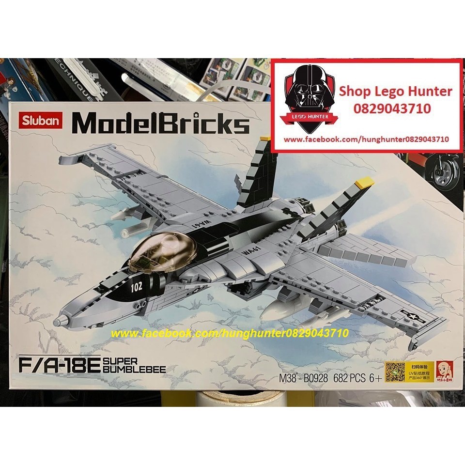 Lego Army Modern War Máy bay tiêm kích FA 18E Hornet Sluban M38 B0928