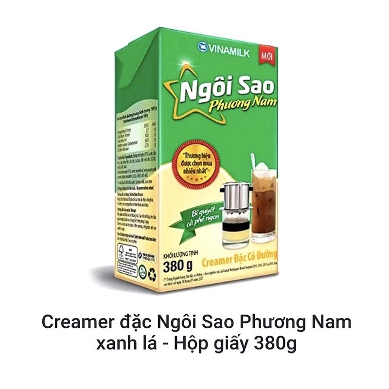 Sữa đặc Ngoi Sao Phương Nam Hộp Giấy 380g Chinh Hang 17 500đ