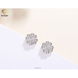 Bông tai bạc Ý 925 Bạc Xinh - Cỏ bốn lá may mắn RYE140726