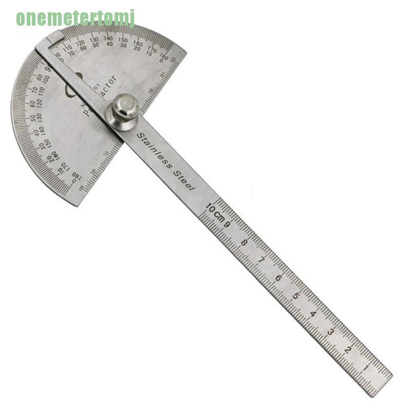 Thước Đo Góc Bằng Thép Không Gỉ 100mm 0-180 Độ