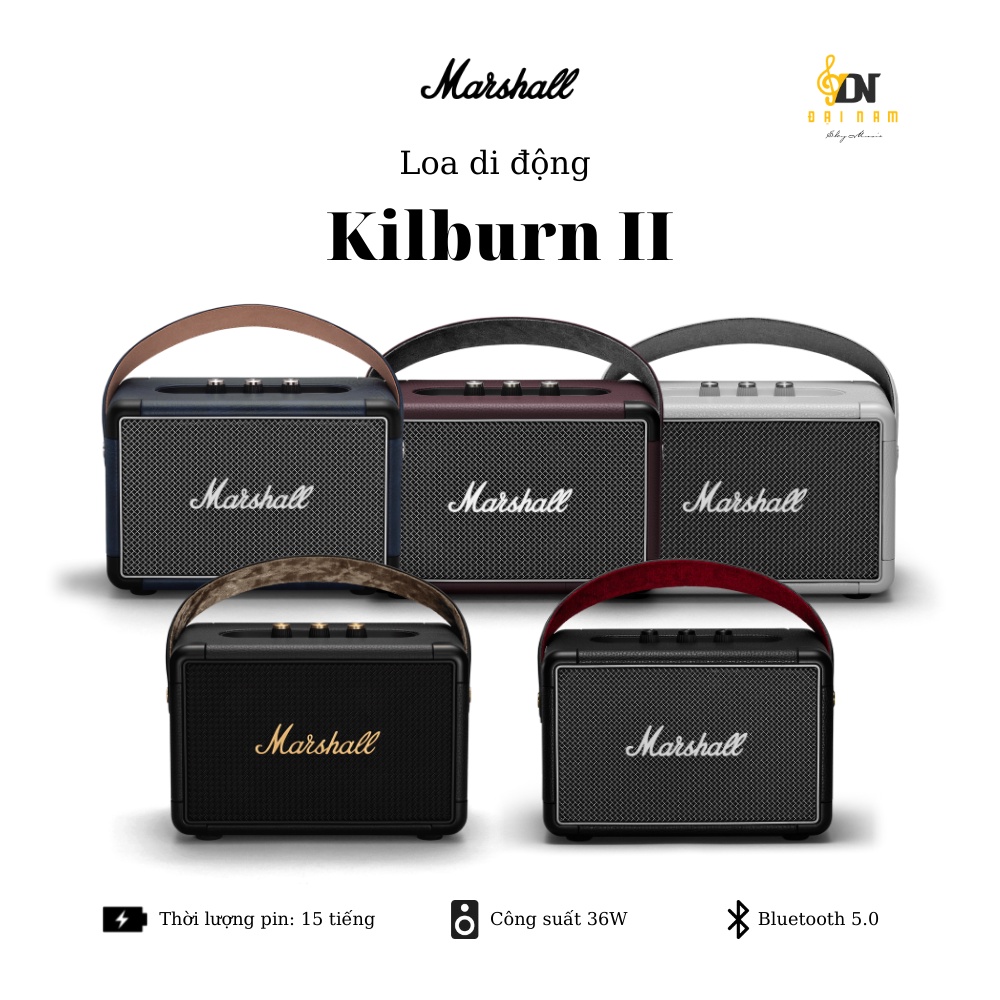  Loa Bluetooth Marshall Kilburn II Chính Hãng - Bảo hành chính hãng 1 năm 1 đổi 1