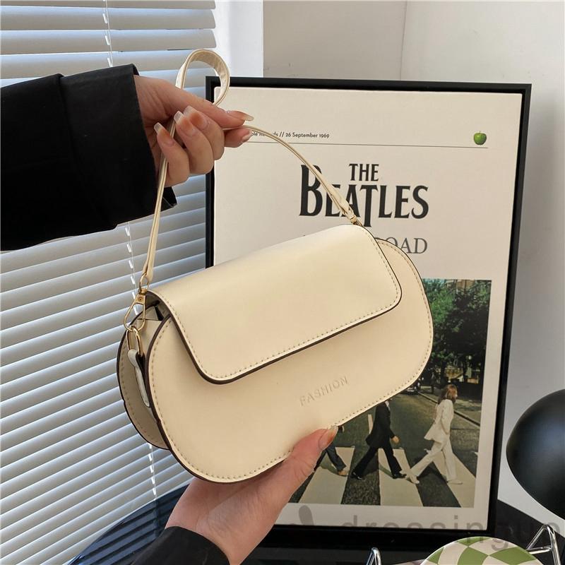 DRE-Women´s Crossbody Bag,Letter Embossed Magnetic Buckle Zip Closure Large Capacity Leather Crossbody Bag