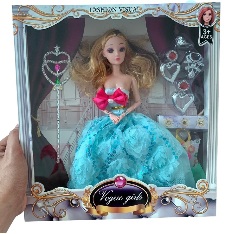 Búp Bê Barbie Cỡ Lớn Cao 30 cm Tặng Kèm Phụ Kiện - Đồ Chơi Búp Bê Elsa Công Chúa Cho Trẻ Em – 312