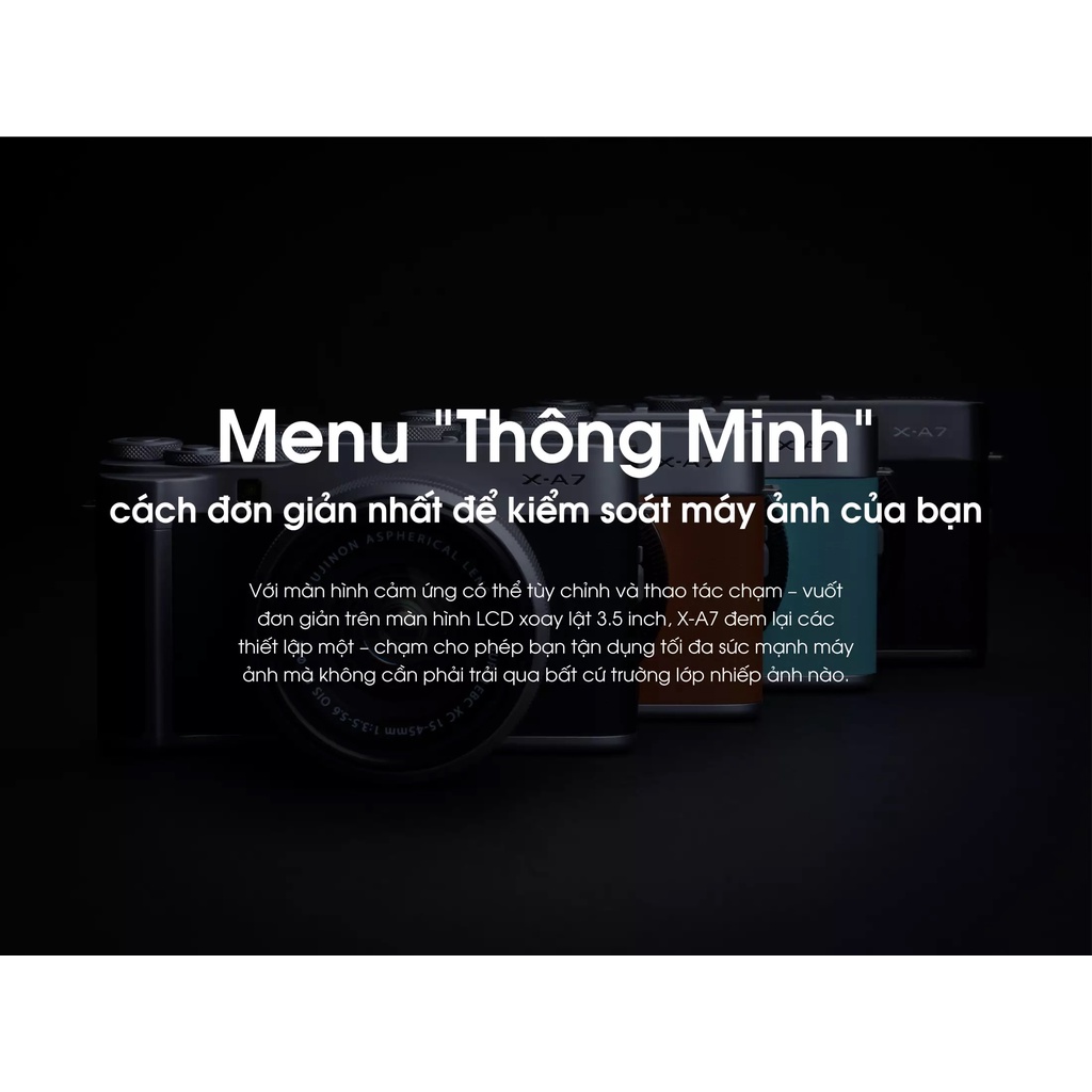 Máy ảnh kỹ thuật số Fujifilm X-A7 / XC15-45