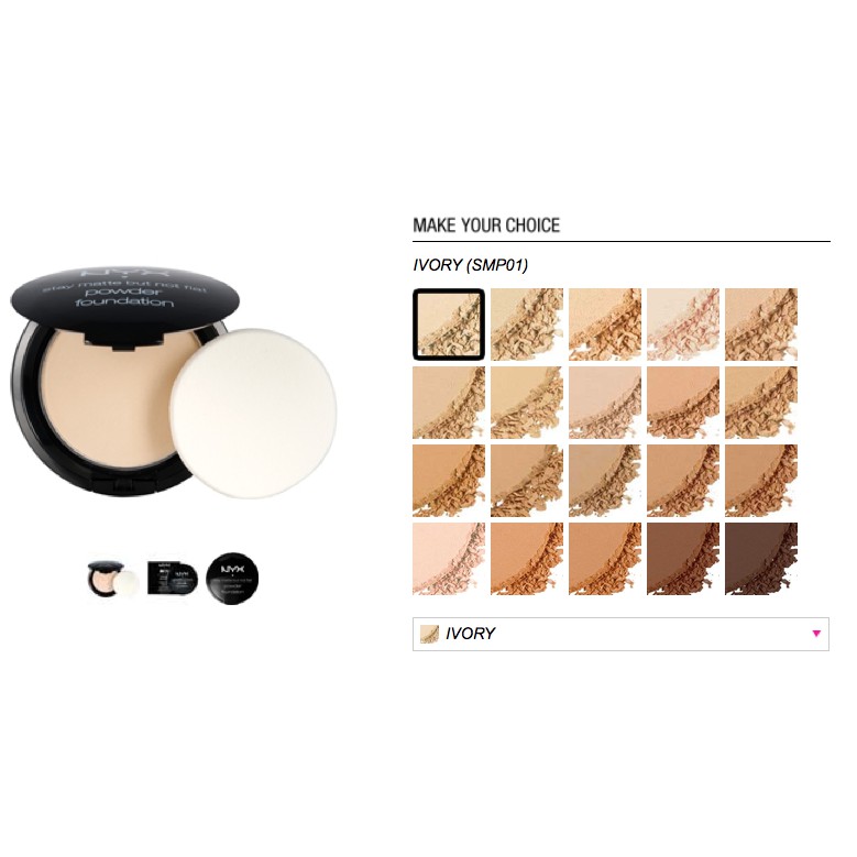 PHẤN NỀN NYX HD STUDIO - STAY MATTE BUT NOT FLAT POWDER FOUNDATION