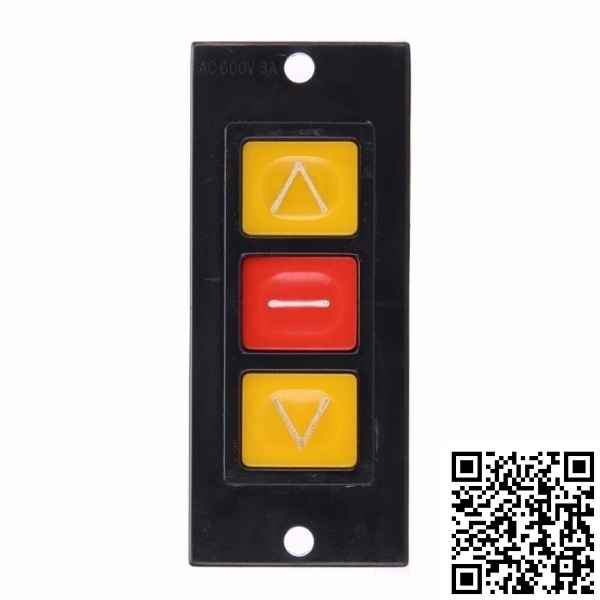 Công tắc âm tường 3 nút on-off-on dùng điều khiển mô tơ cửa cuốn thay thế remote