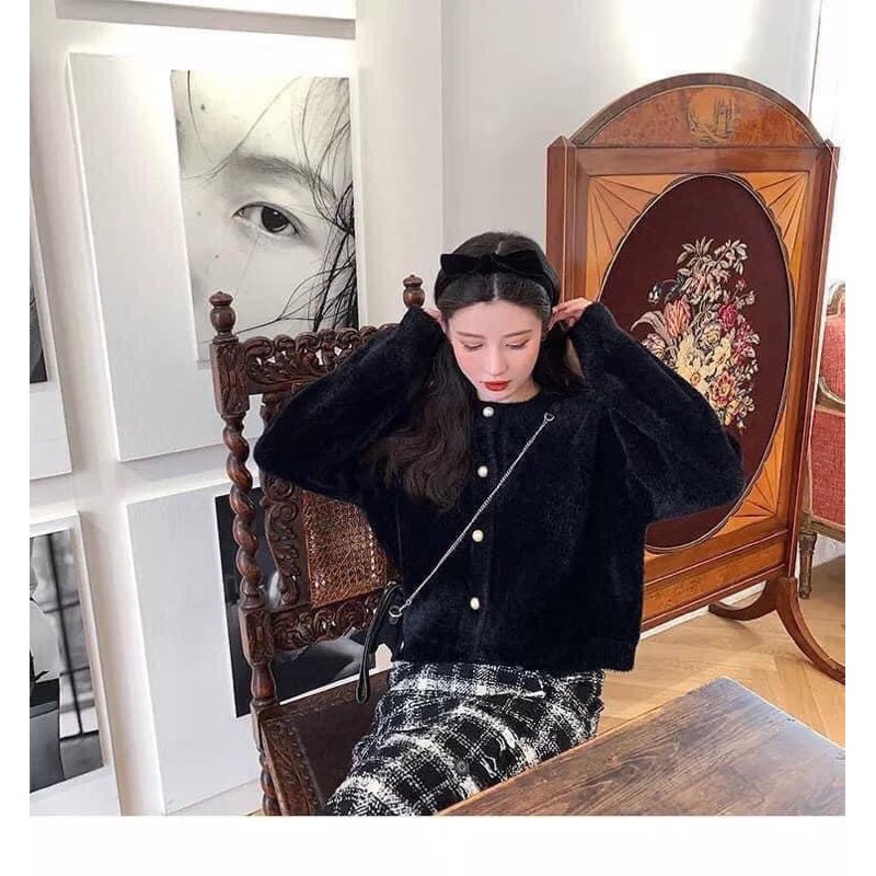 Áo Len cardigan Lông chuột siêu xinh ( sẵn) | BigBuy360 - bigbuy360.vn