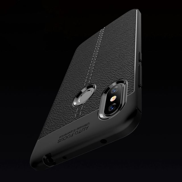 Ốp lưng Xiaomi Redmi Note 6 Pro chống sốc vân da hiệu Auto Focus