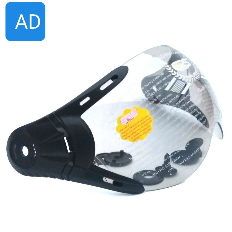 KÍNH GẮN MŨ BẢO HIỂM GRS 1/2 NỮA  ĐẦU   LOẠI  MŨ  A33K, A737K , A860K ,A790K, A 102K, 966K CHÍNH HÃN