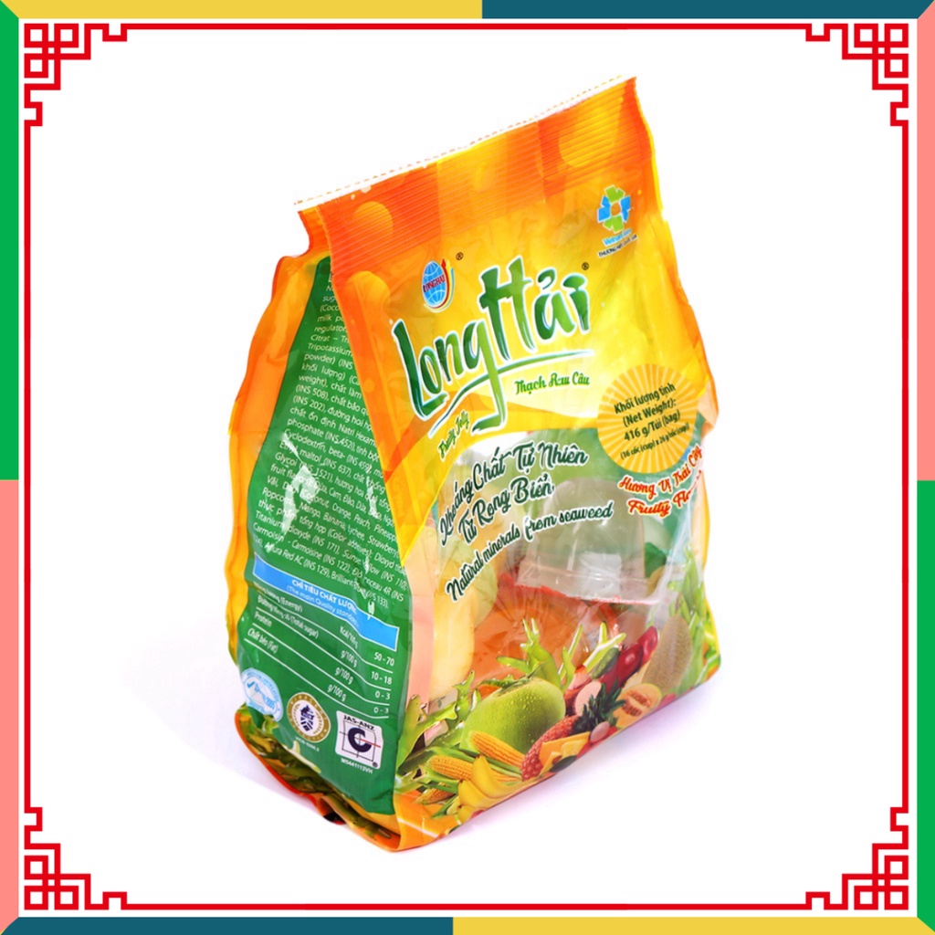 Thạch rau câu Long Hải vị tổ hợp tải trọng túi 416 g