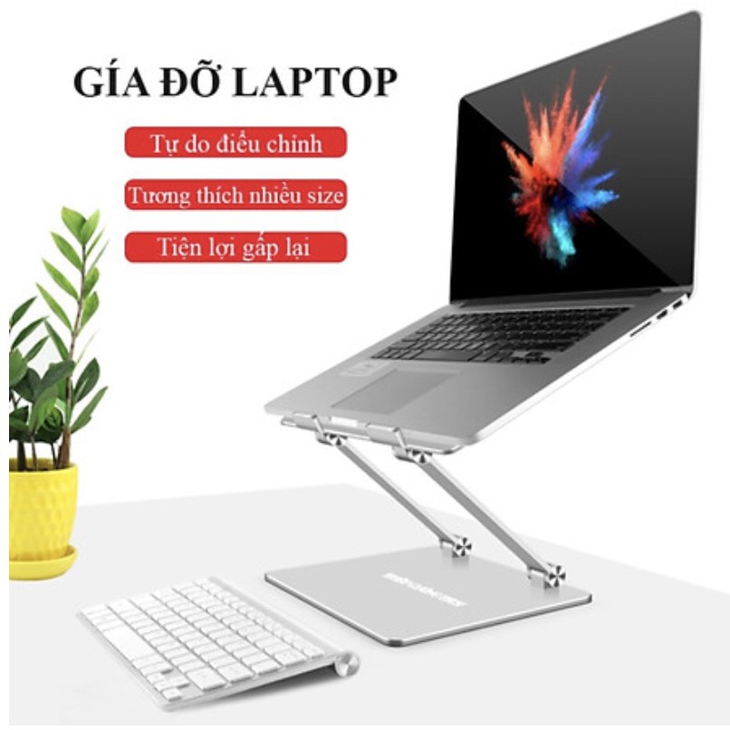 Giá Đỡ hợp kim nhôm Laptop Macbook Aluminum Studio 180° tản nhiệt hiệu quả