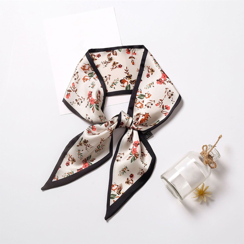 Khăn Quàng Cổ Mỏng In Hoa Phong Cách Vintage Dành Cho Nữ