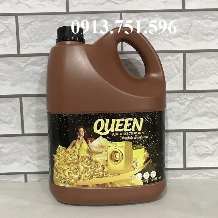 Nước giặt đậm đặc Hương nước hoa Pháp QEEN 6IN1 3000ml Thái Lan