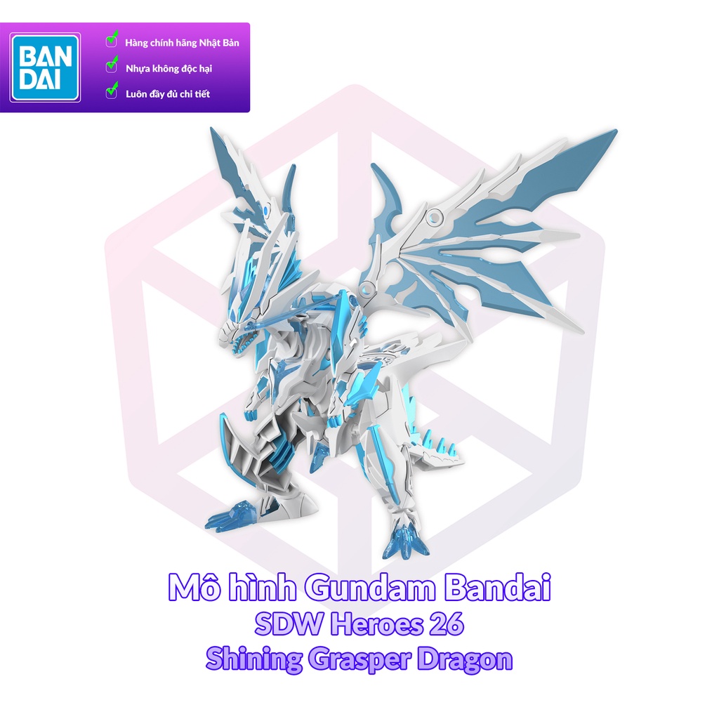 Mô hình Gundam Bandai SDW Heroes 26 Shining Grasper Dragon