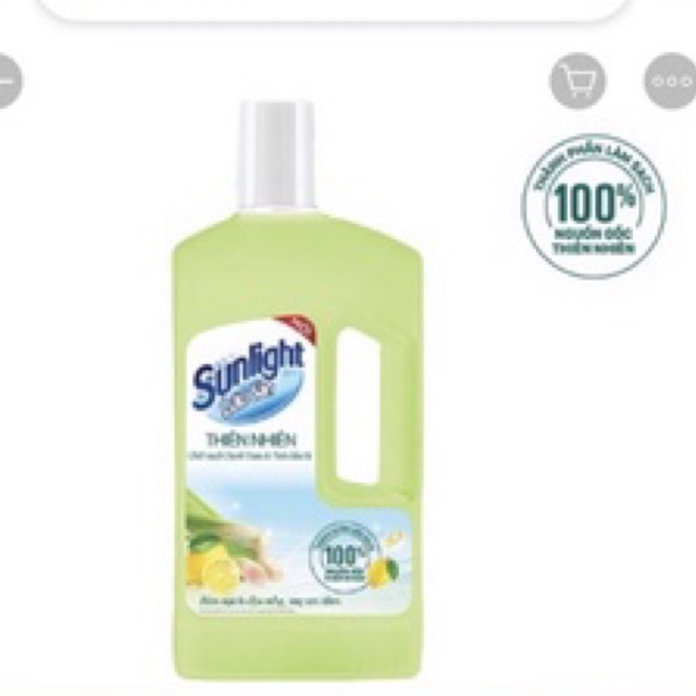 Nước lau sàn Sunlight 1kg thảo mộc hương chanh sả chai